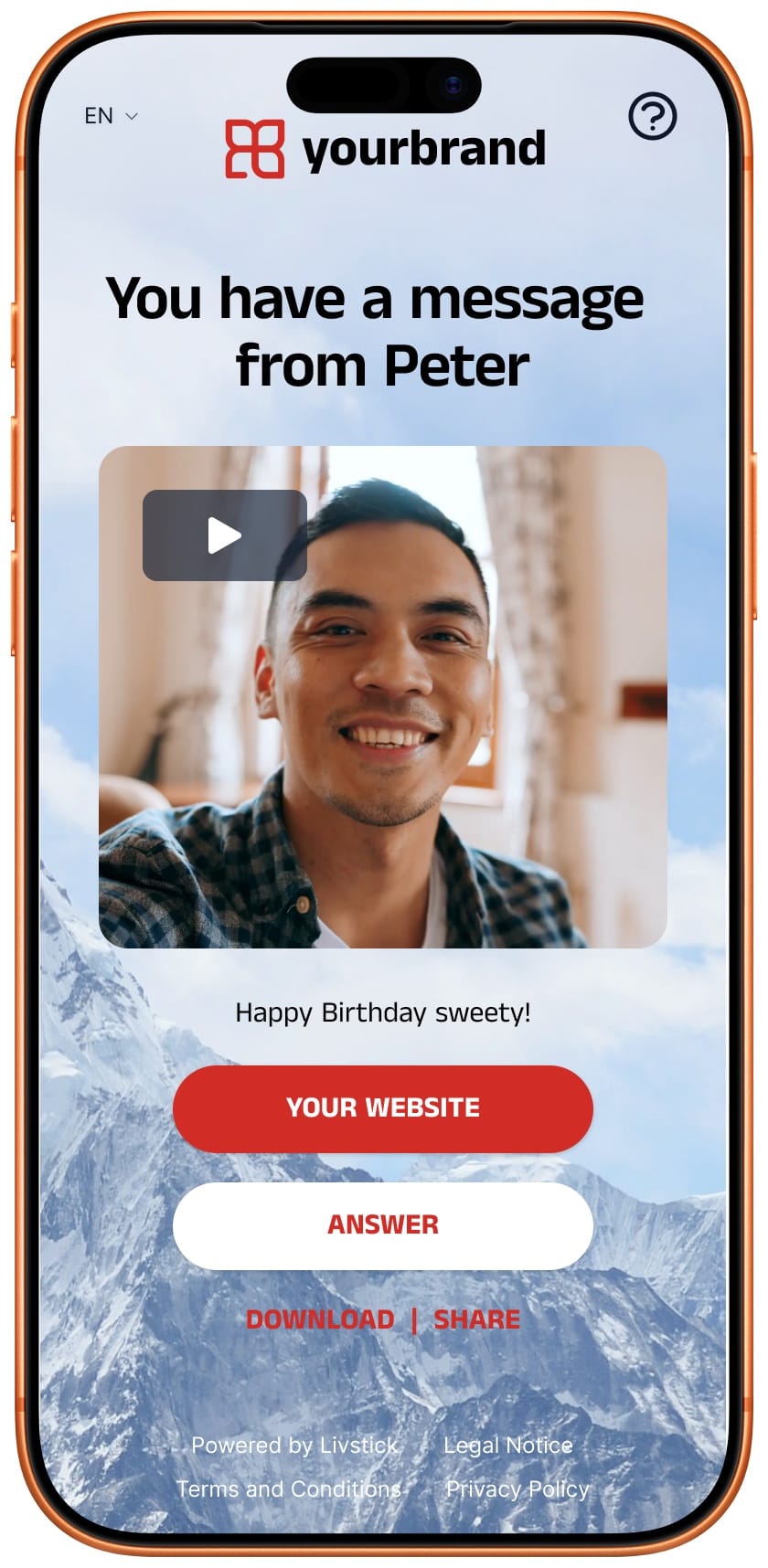 Video message recording